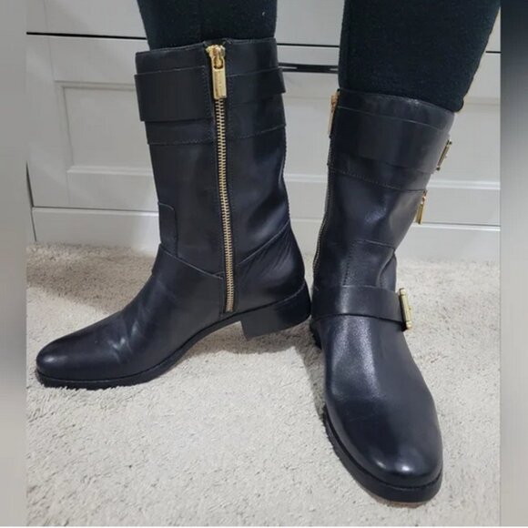 Michael Kors Gansevoort leather ankle boots size US 7.5 - Picture 4 of 7